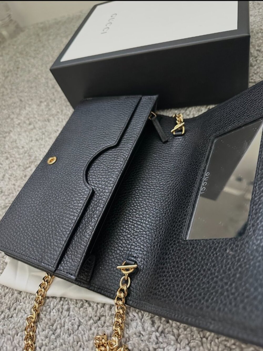 Gucci GG Marmont wallet on chain Black MSRP $1,150 - Picture 14 of 16